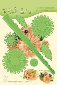 Billede: skære/prægeskabelon chrysantemum, LEANE DIE CUT/EMB “Chrysanthemum” 45.5664, passer til stempel p384399, god at bruge i flower foam