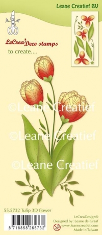 Billede: LEANE Clearstamp “Tulip” 55.5732, passer til die p384390
