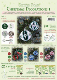 Billede: LEANE GLITTER FOAM CHRISTMAS DECORATIONS 
