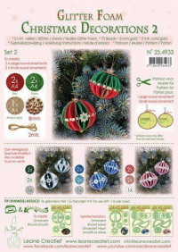 Billede: LEANE GLITTER FOAM CHRISTMAS DECORATIONS 