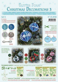 Billede: LEANE GLITTER FOAM CHRISTMAS DECORATIONS 