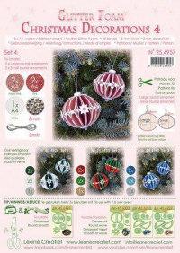 Billede: LEANE GLITTER FOAM CHRISTMAS DECORATIONS 