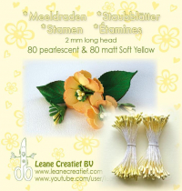 Billede: Leane Stamen 2mm 80 Matt + 80 Pearl 