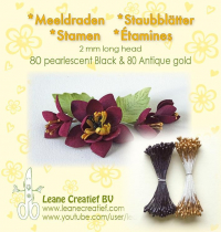 Billede: Leane Stamen 2mm 80 Matt + 80 Pearl 