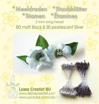 Billede: Leane Stamen 2mm 80 Matt + 80 Pearl 