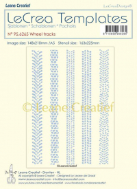 Billede: LEANE Stencil “Wheel Tracks” 95.6265, 148x210mm