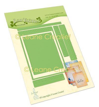 Billede: skære/prægeskabelon notespapir, LEANE DIE CUT/EMB 