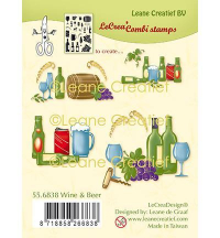 Billede: LEANE Clearstamp “Wine & Beer” 55.6838