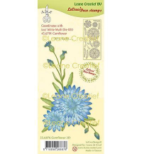 Billede: Leane Clearstamp “Cornflower” 55.6876, passer sammen med die p384502