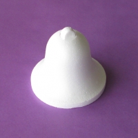 Billede: BESTILLINGSVARE styroporklokke 9 cm med top, 1 stk.