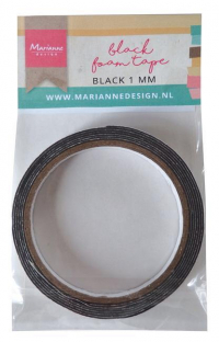 Billede: Marianne Desing Black Foam Tape 1x12mm LR0026, 200cm