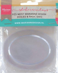 Billede: Marianne Design Shaker Window - Oval 9cm LR0031, 10 stk., Passer til CR1500