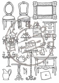 Billede: Marianne Design Stempel EC0143 Eline's Doll House, førpris kr. 70,00, nupris