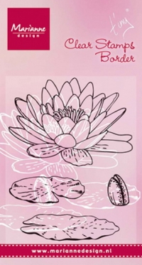 Billede: MARIANNE DESIGN STEMPEL TC0850 Tiny's Waterlily, åkande, 66x47, 12x17, 40x14 & 52x14mm