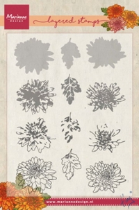 Billede: MARIANNE DESIGN STEMPEL TC0858 Tiny’s Chrysant (Layering), førpris kr. 76,00, nupris
