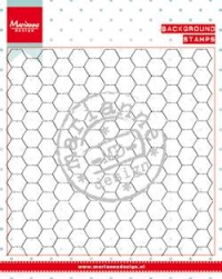 Billede: MARIANNE DESIGN STEMPEL hønsenet, CS0955 BACKGROUND: Chickenwire, 125x127mm