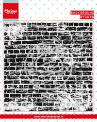 Billede: MARIANNE DESIGN STEMPEL murstensvæg, CS0956 BACKGROUND: Bricks Wall, 127x130mm