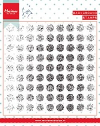 Billede: MARIANNE DESIGN STEMPEL CS0977 TINY'S BACKGROUND: Distressed Dots, 130x130mm