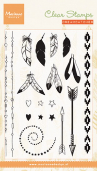 Billede: MARIANNE DESIGN STEMPEL CS0990 Feathers, 105x148mm, førpris kr. 48,- nupris