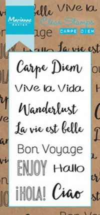 Billede: MARIANNE DESIGN STEMPEL CS0994 Carpe Diem, førpris kr. 34,- nupris
