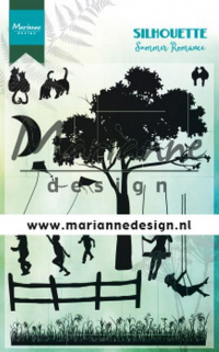 Billede: MARIANNE DESIGN CLEARSTAMP CS1032 Silhouette Summer Romance, 110x150mm