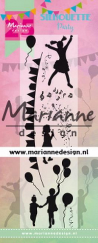 Billede: MARIANNE DESIGN CLEARSTAMP CS1038 Silhouette Party, Special clearstamp - 25th Anniversary