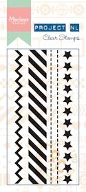 Billede: MARIANNE DESIGN Stempel PL1504 Stars, førpris kr. 34,00, nupris