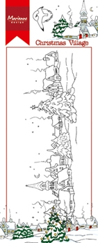 Billede: MARIANNE DESIGN STEMPEL HT1625 Hetty’s Border: Christmas Villages, 136x42mm