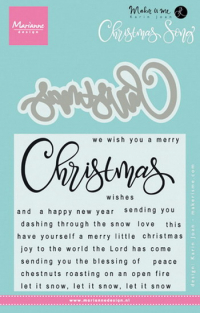 Billede: MARIANNE DESIGN STEMPEL & DIES, J1719 Christmas Song, 1 die & 17 stempler 120x163mm, førpris kr. 124,- nupris