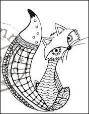 Billede: MARIANNE DESIGN STEMPEL EWS2211 Doodle Fox, førpris kr. 34,00, nupris