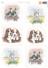 Billede: MARIANNE DESIGN 3D ARK 1 STK MB0184 Mattie's Mooiste: Spring Baby Animals