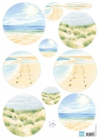 Billede: billeder fra strand og hav, IT0585 Tiny's Sand & Sea 1, marianne design