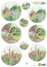Billede: MARIANNE DESIGN 3D ARK 1 STK IT0592 Tiny's English Garden - Roses