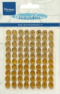 Billede: MARIANNE DESIGN GEMS JU0952, glimmerhalvperler guld, ca. 8mm