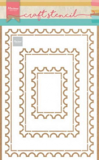 Billede: MARIANNE DESIGN CRAFT STENCIL PS8034 Post Card, 149x210mm 