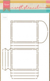 Billede: MARIANNE DESIGN CRAFT STENCIL PS8043 Party Pocket, 149x210mm 