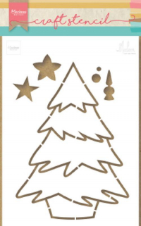 Billede: MARIANNE DESIGN CRAFT STENCIL PS8046 Christmas Tree, 149x149mm 