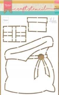 Billede: MARIANNE DESIGN CRAFT STENCIL PS8047 Presents Bag, 149x149mm