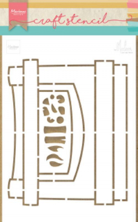 Billede: MARIANNE DESIGN CRAFT STENCIL PS8048 Fire Place, 149x149mm 