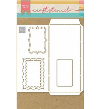 Billede: MARIANNE DESIGN CRAFT STENCIL PS8079 Slimline Envelope - A4
210x217mm 