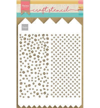 Billede: MARIANNE DESIGN CRAFT STENCIL PS8091 Slimline Coffee Beans - A4, 
150x210mm 