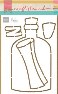 Billede: Marianne Design, flaskepost, Message in a bottle by Marleen, A5