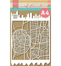 Billede: MARIANNE DESIGN CRAFT STENCIL PS8098 Slimline City - A4
21x297mm 
