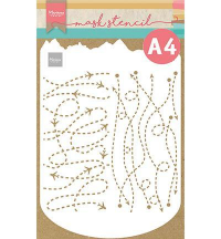 Billede: MARIANNE DESIGN CRAFT STENCIL PS8099 Slimline Travel - A4
21x297mm 