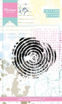 Billede: Marianne Design Mixed Media MM1606 Texture Stamps: Circles, 68x63mm, førpris kr. 48,- nupris
