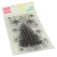 Billede: Marianne Design Clearstamp MM1634 Art Stamps - Christmas Tree, 70x140mm