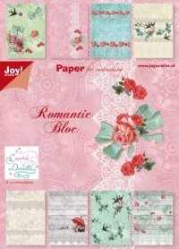 Billede: JOY PAPIRSBLOK A5, “Romantic Bloc
