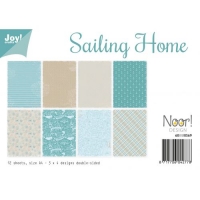 Billede: JOY PAPIRSBLOK “Sailing Home” 6011/0569, A4 - 12 ark dobbeltsidet, førpris kr. 36,- nupris