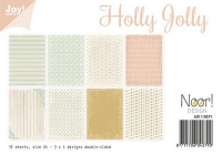 Billede: JOY PAPIRSBLOK “Holly Jolly” 6011/0571, A4 - 12 ark dobbeltsidet, førpris kr. 36,- nupris