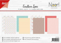 Billede: JOY PAPIRSBLOK “Endless Love” 6011/0605, A4 - 12 ark dobbeltsidet, førpris kr. 36,- nupris